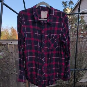 Arizona Jeans Lightweight Flannel Boyfriend Fit